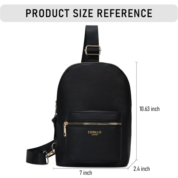 COPY - Sling bag for women Large Vegan Leather Travel Chest Fanny Pack Crossbod… - Picture 4 of 8
